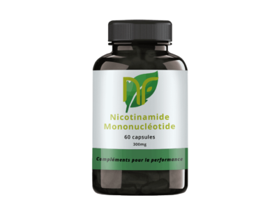 photo de capsules de poudre de nicotinamide mononucléotide pour ses bienfaits sur le vieillissement et l 'anti âge ainsi que pour la peau du visage